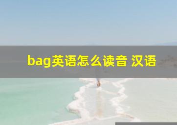 bag英语怎么读音 汉语